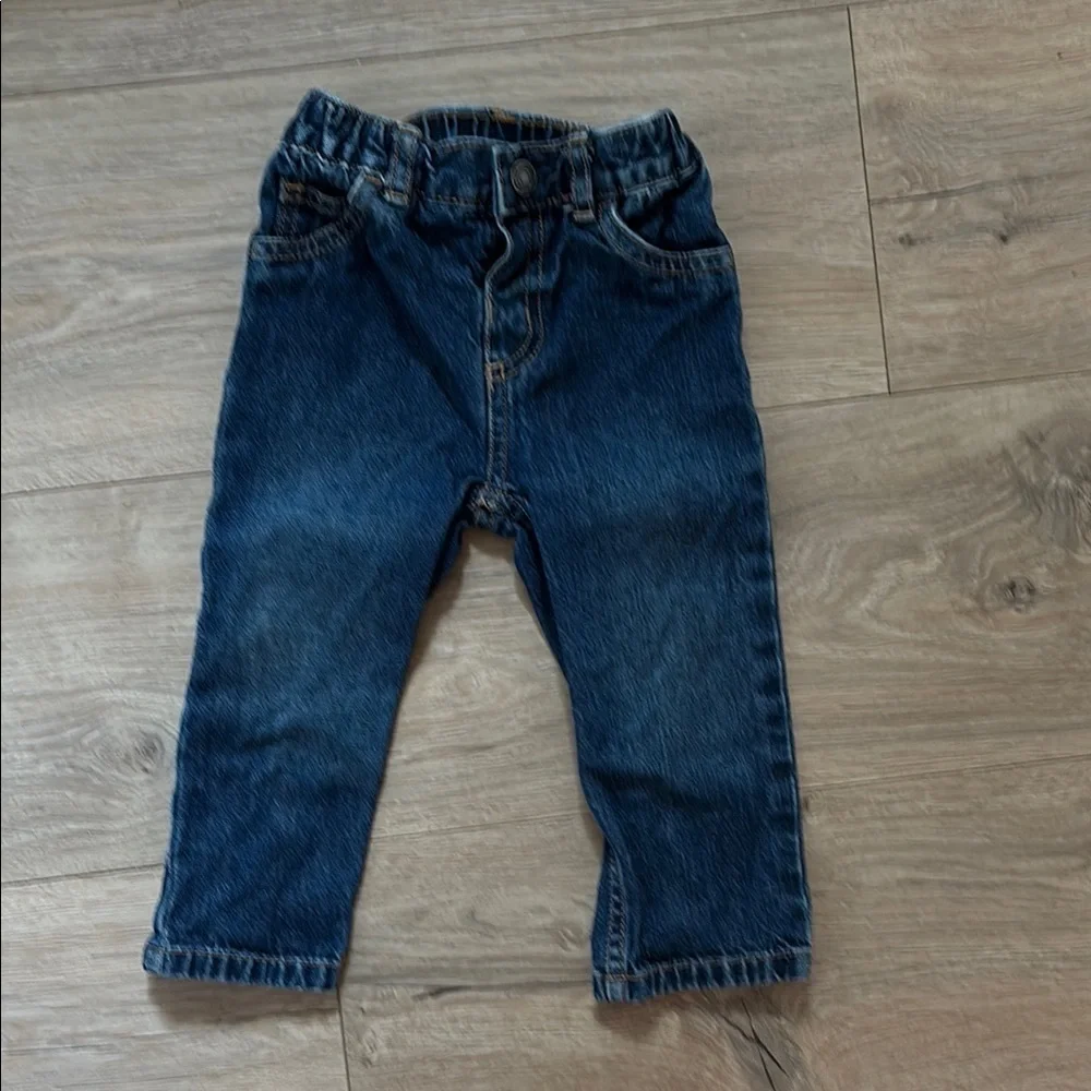 Carter's Blue Denim Jeans with Elastic Waistband